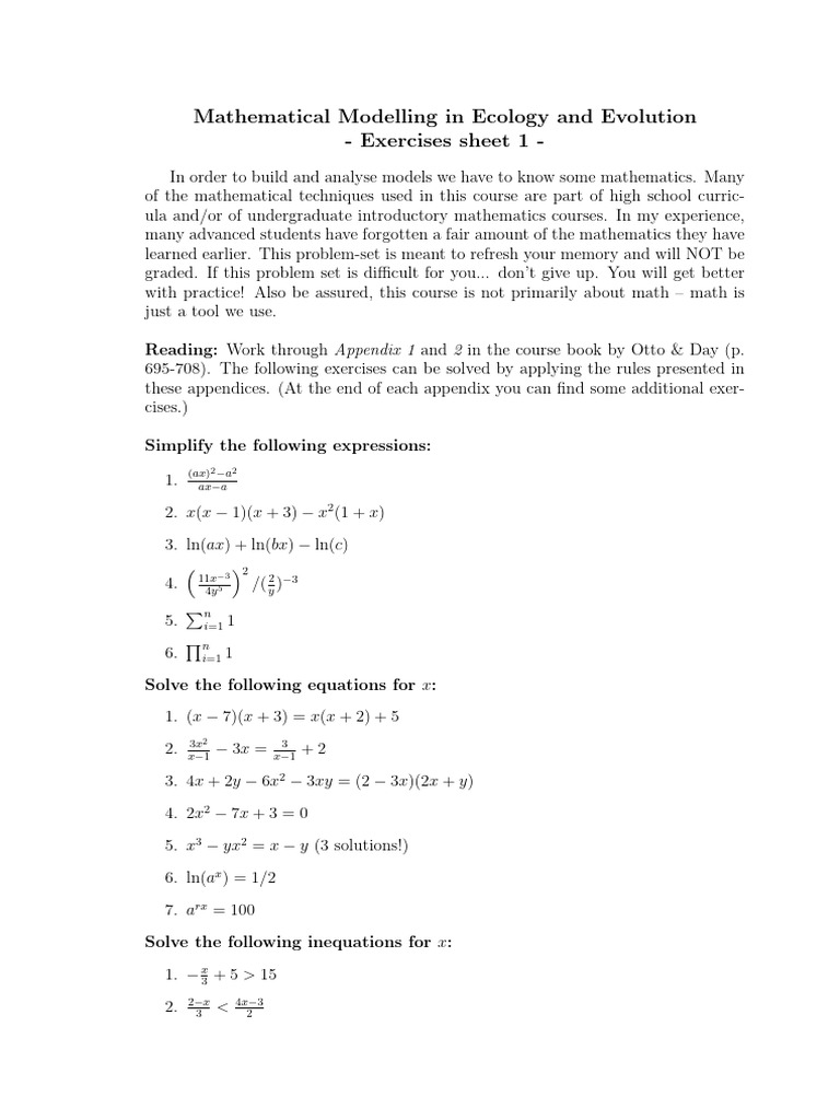 Exercises#1 | PDF