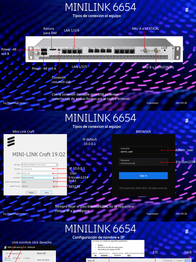 Manual Basico Mini Link 6654 | PDF | Ingeniería Informática ...