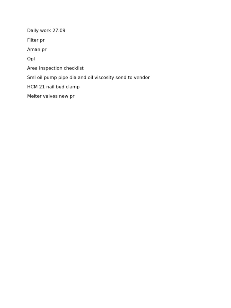 Daily Work | PDF