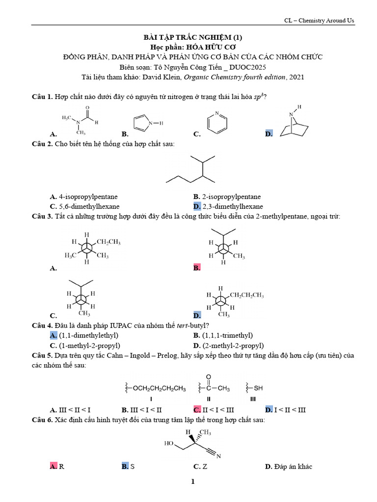 HHC Test 1 | PDF