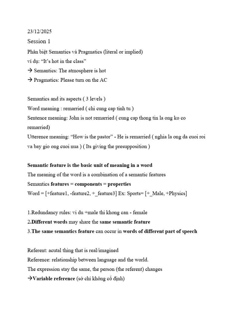 Semantics | PDF