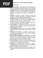 Air Cargo Terminology Guide | PDF | Cargo | Supply Chain Management