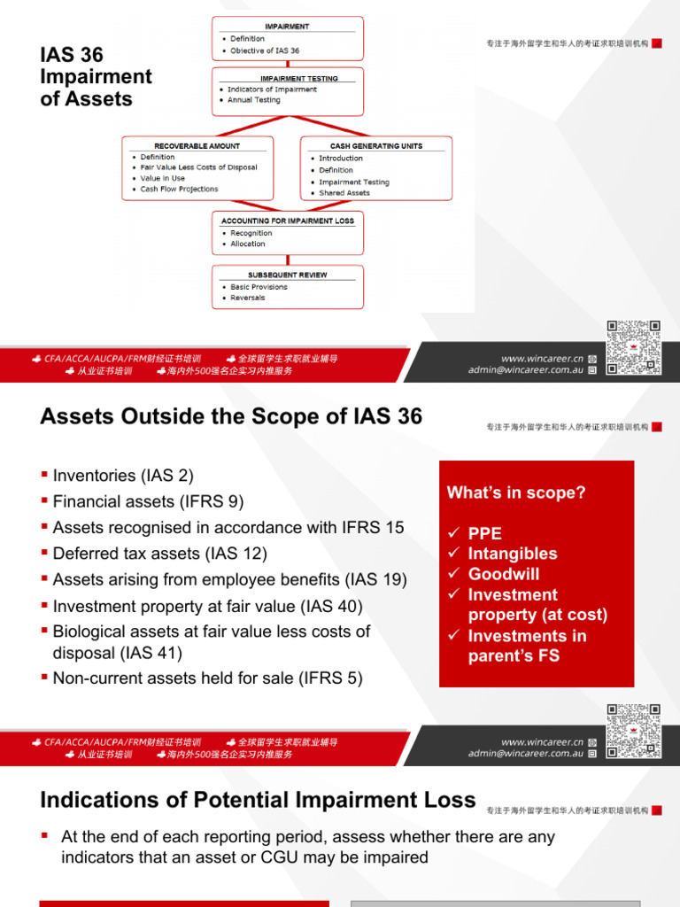 IAS 36 Impairment of Assets | PDF | Fair Value | Goodwill (Accounting)