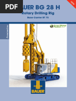 BAUER BG 45 Rotary Drilling Rig Overview | PDF