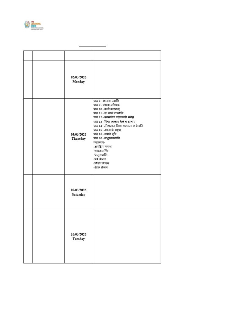 Circular 20260209150152 (Grade - 6 A B) Syllabus Time Table For Annual ...