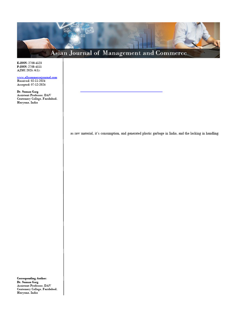 Plastic Waste Management | PDF | Plastic | Waste