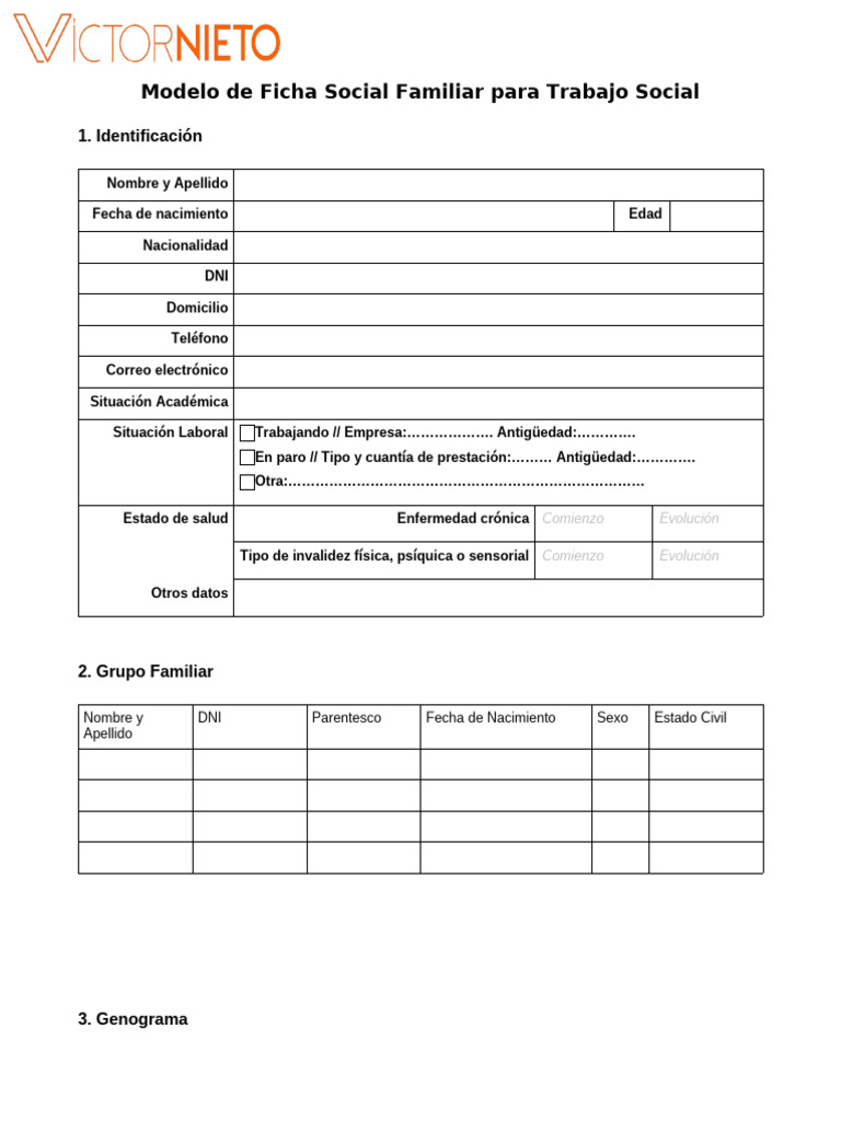 Modelo de Informe Social | PDF