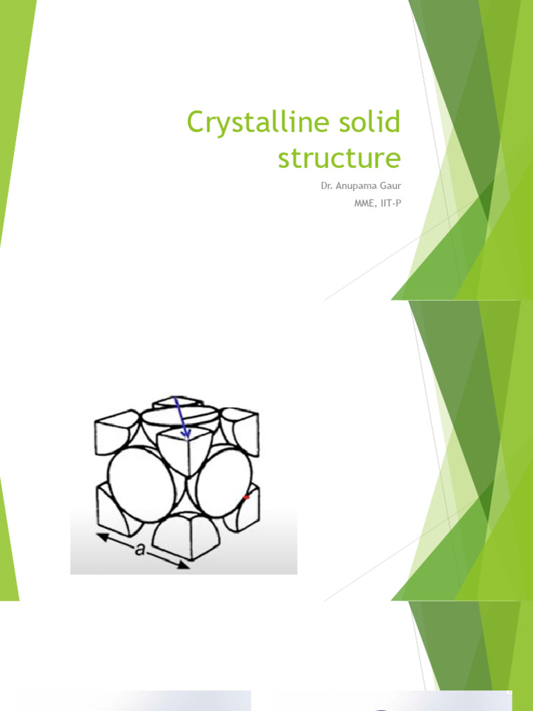 Crystalline Soild Structure | PDF | Ion | Ionic Bonding