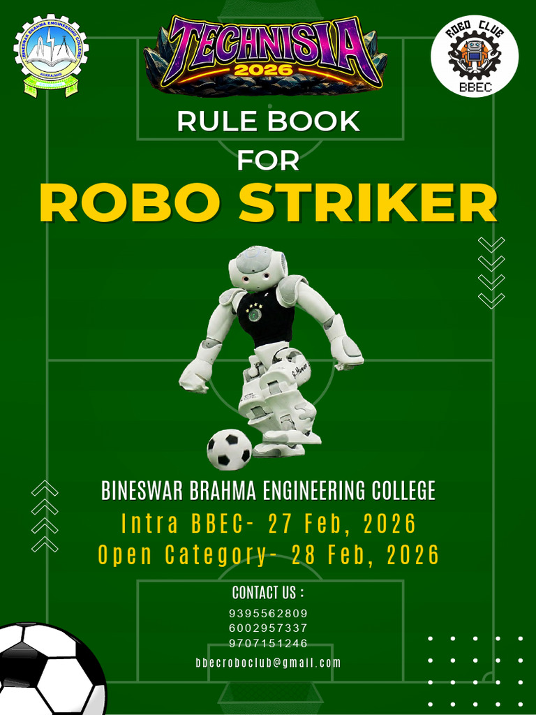 Bbec Robo Striker Rule Book | PDF | Sports