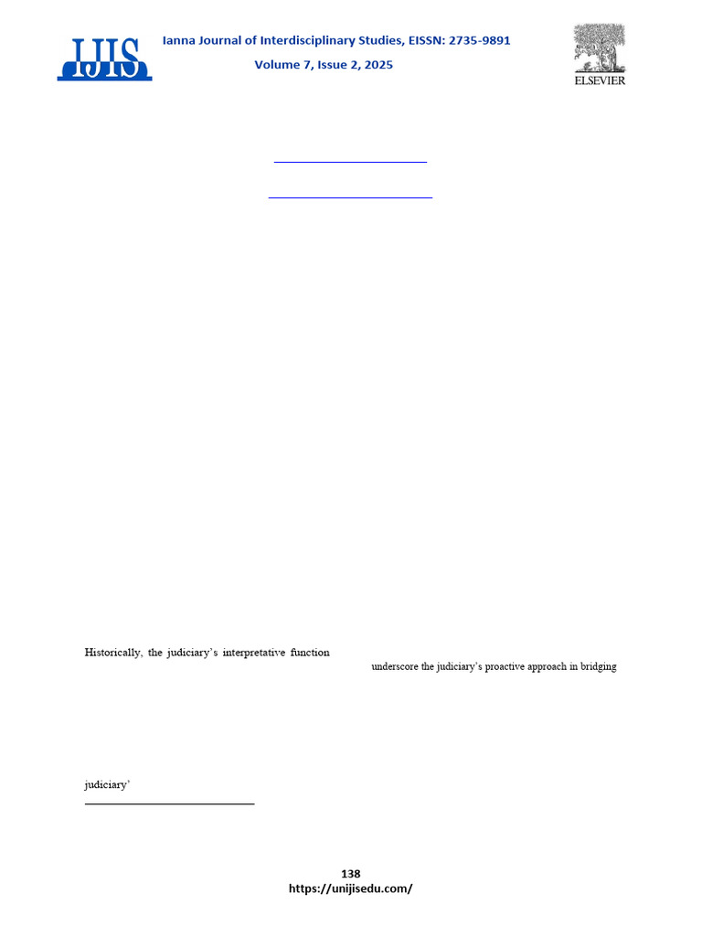 IJIS Vol7 2 2025 7895 | PDF | Constitution | Governance