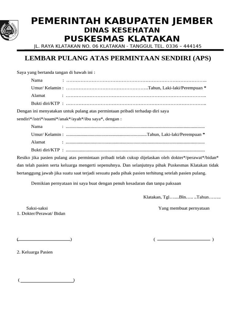 Lembar APS | PDF
