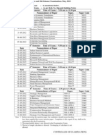 Date Sheet MBA 5 Yr 2nd 4th 6th 8th Sem