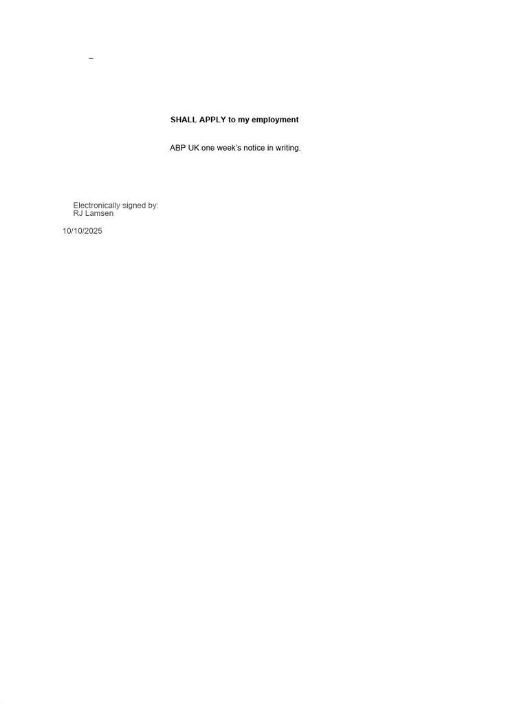 ABP UK - Working Time Regulations | PDF