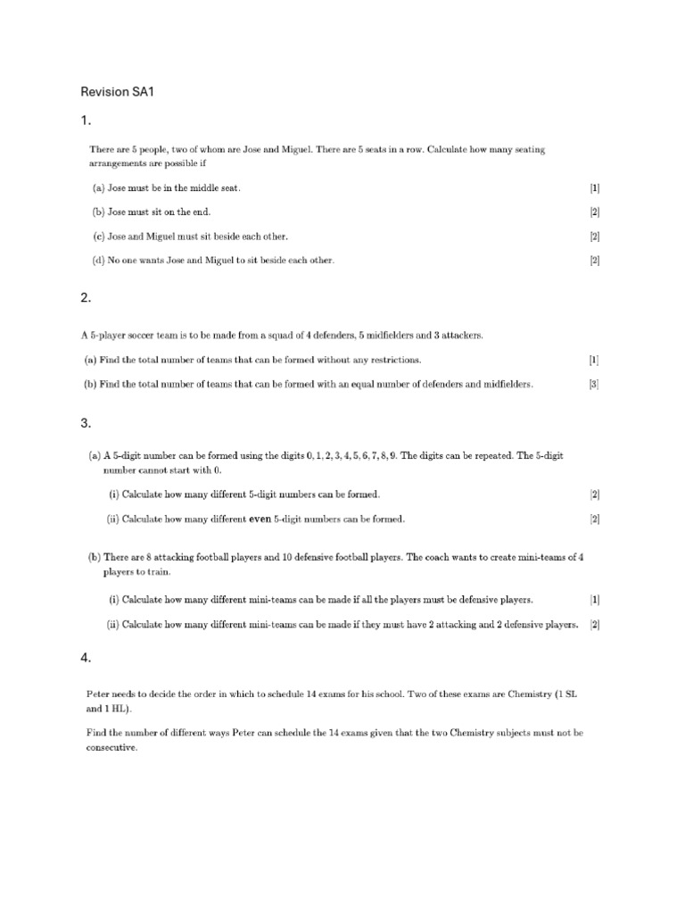 Revision SA1 | PDF