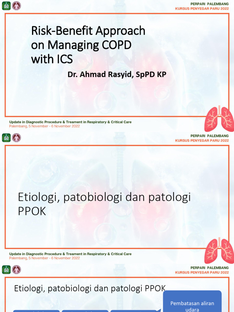 Risk-Benefit Approach On Managing COPD With ICS | PDF