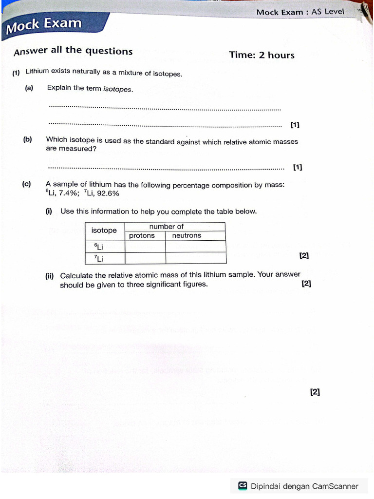 Paper 1 Additional Marks | PDF