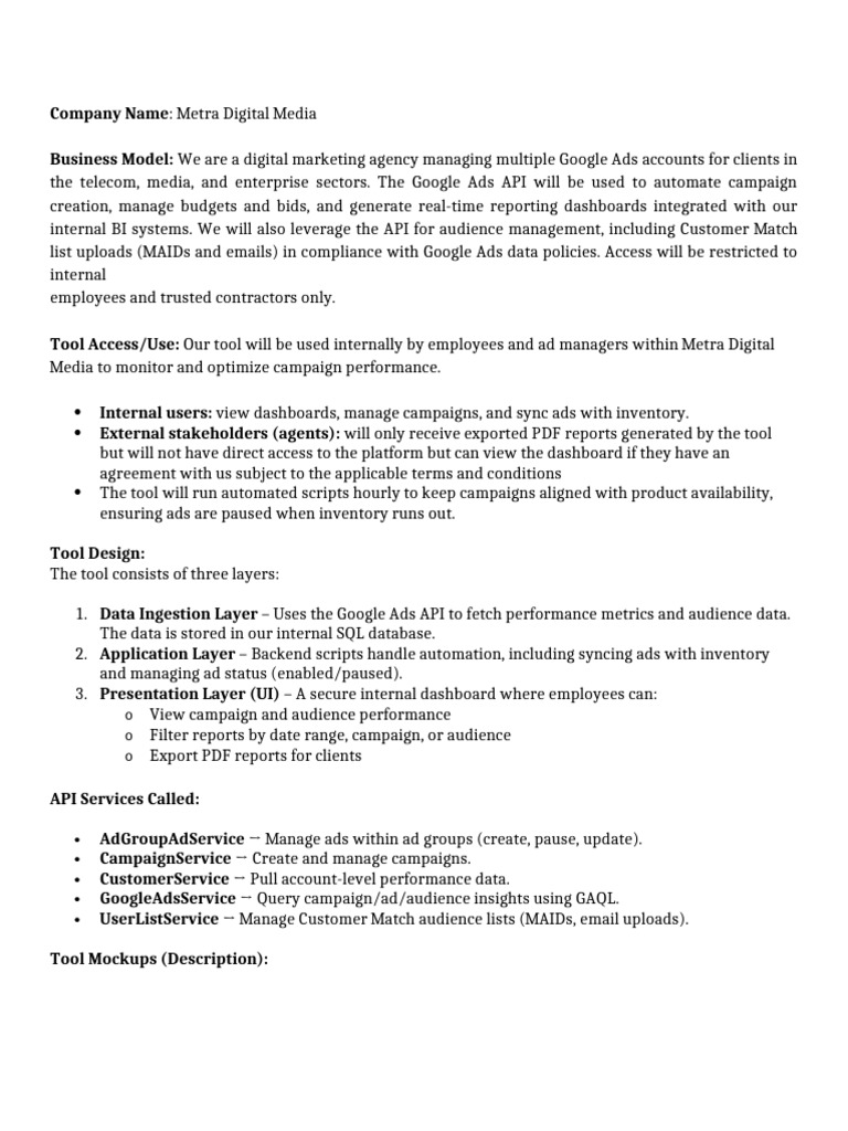 Final Design Documentation - MD Media X Google API | PDF | Databases ...