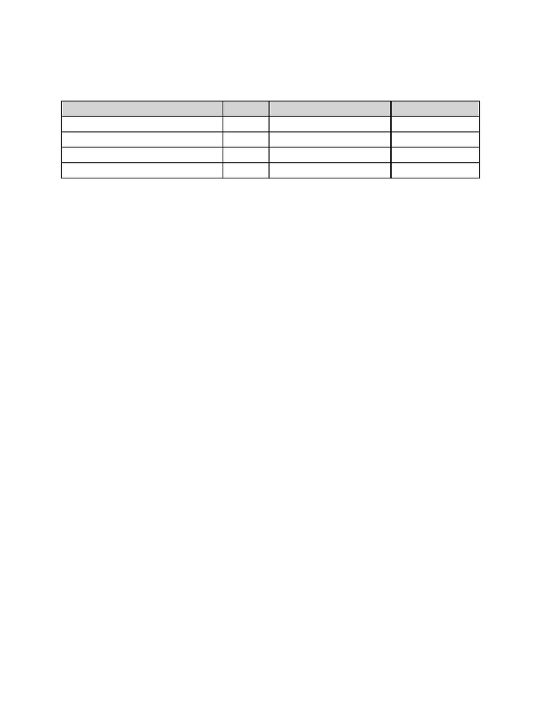 Study Plan Table | PDF