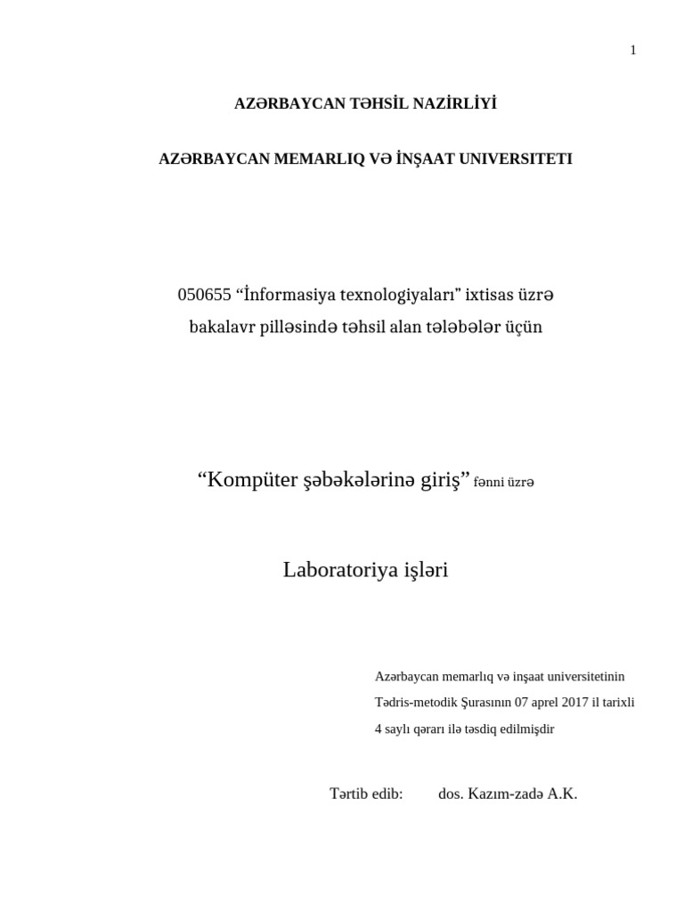 Lab Comp Seti Az End | PDF