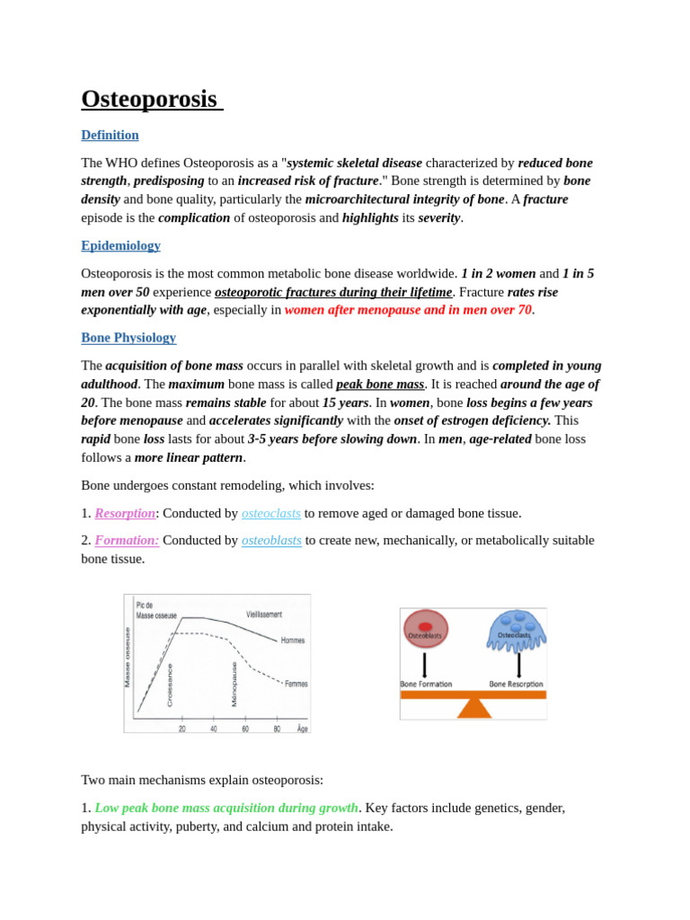 Osteoporosis, Behçet, FM. | PDF | Osteoporosis | Bone