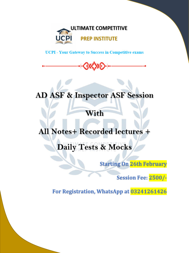 ASF Session Schedule (UCPI) | PDF | Verb | English Language