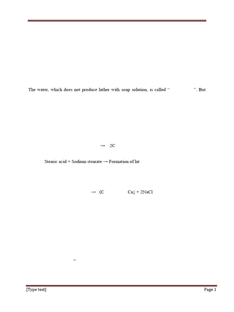 Unit-I Water and Its Treatment | PDF | Water Purification | Chlorine