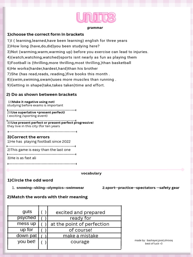 Unit 8 | PDF