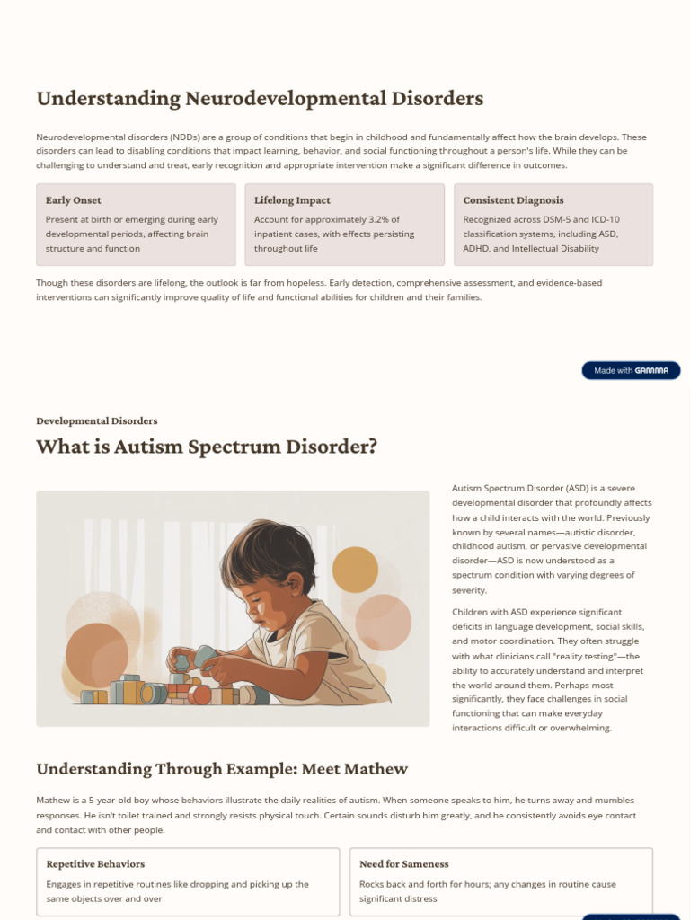 Understanding Neurodevelopmental Disorders | PDF | Autism ...