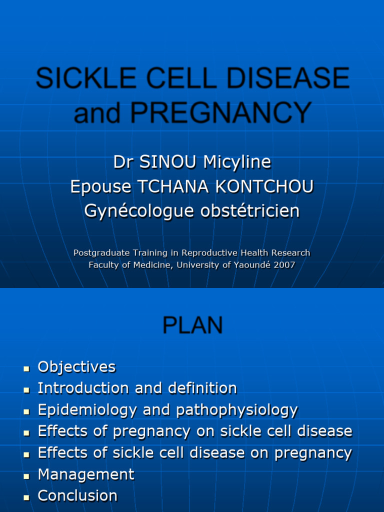 Sickle Cell Disease Pregnancy Sinou Yaounde 2007 | PDF | Pregnancy ...