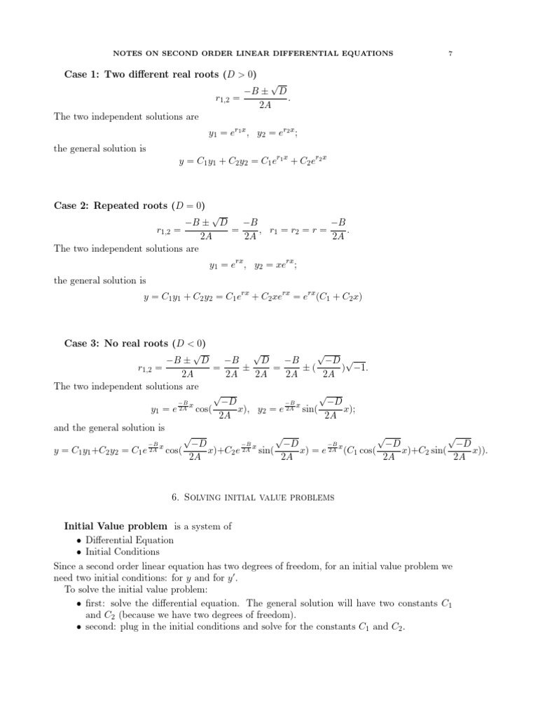 Lecture 13 (A) Initial Value Problem and Boundary Value Problem | PDF ...