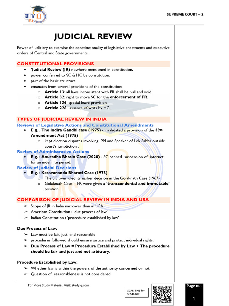 Topic 22-Supreme Court 2 | PDF | Judicial Review | Political Charters