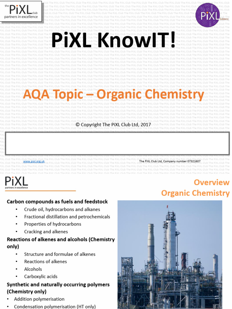 Week 2 Organic - Chemistry - KnowIT - GCSE | PDF
