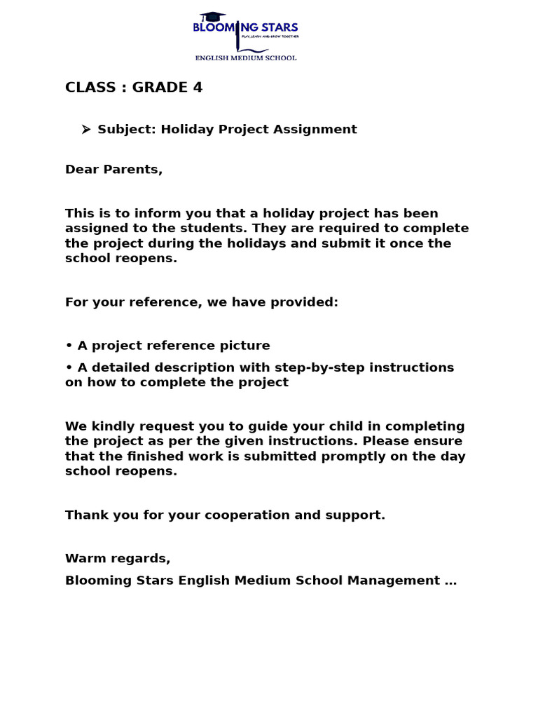 Grade 4 - Holiday Project | PDF | Linguistics | Linguistic Morphology