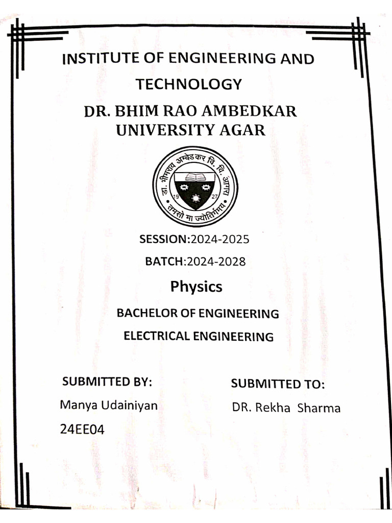 Physics Practical 2 | PDF