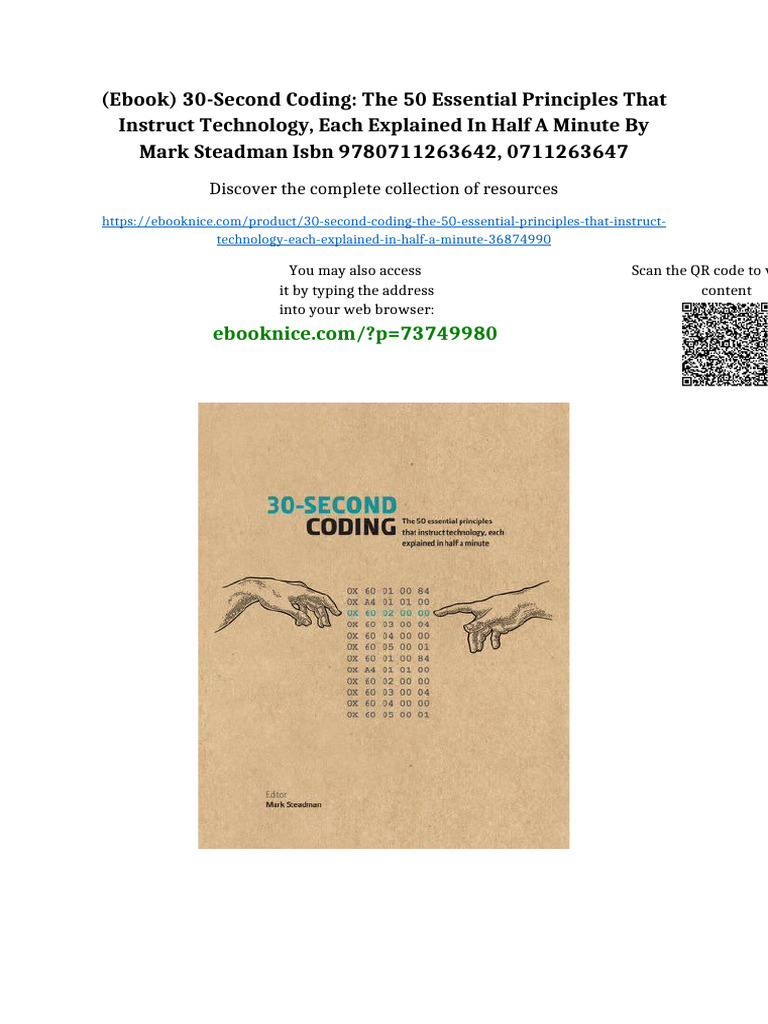 (Ebook) 30-Second Coding: The 50 Essential Principles That Instruct ...