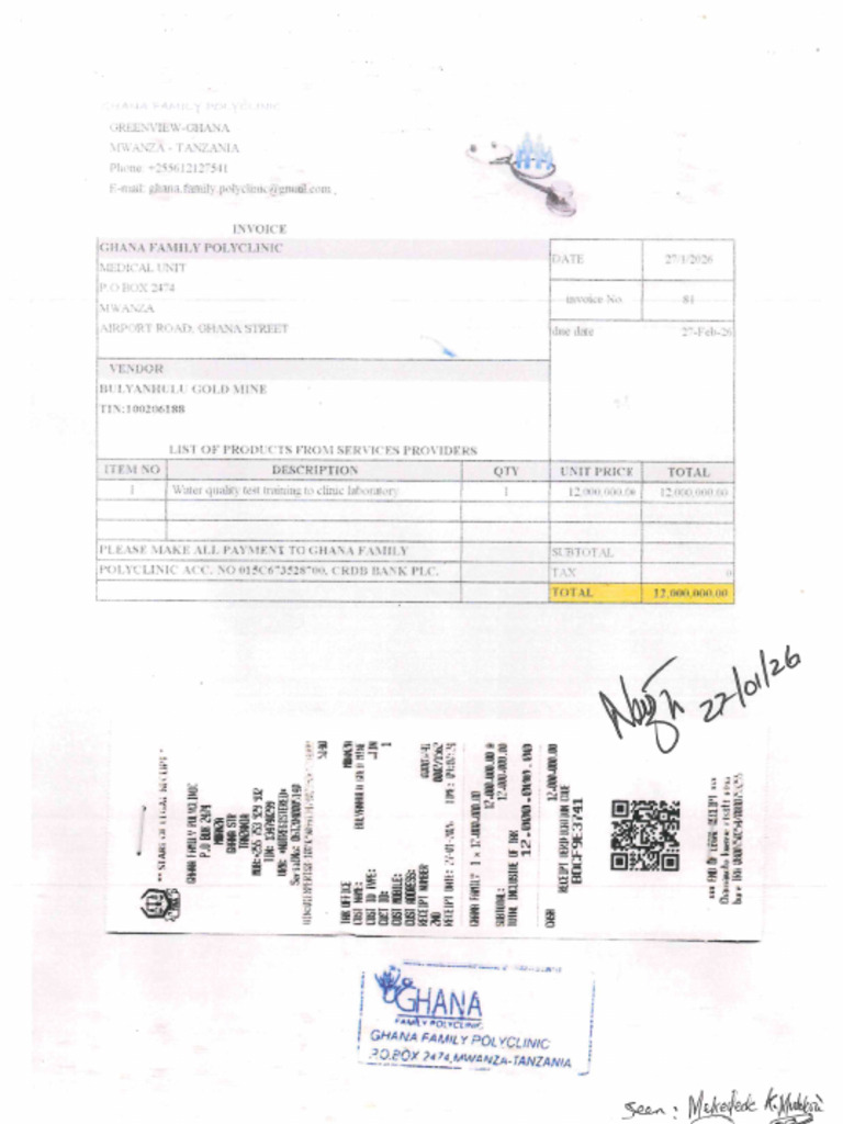 Water Quality Invoice NO 81 | PDF