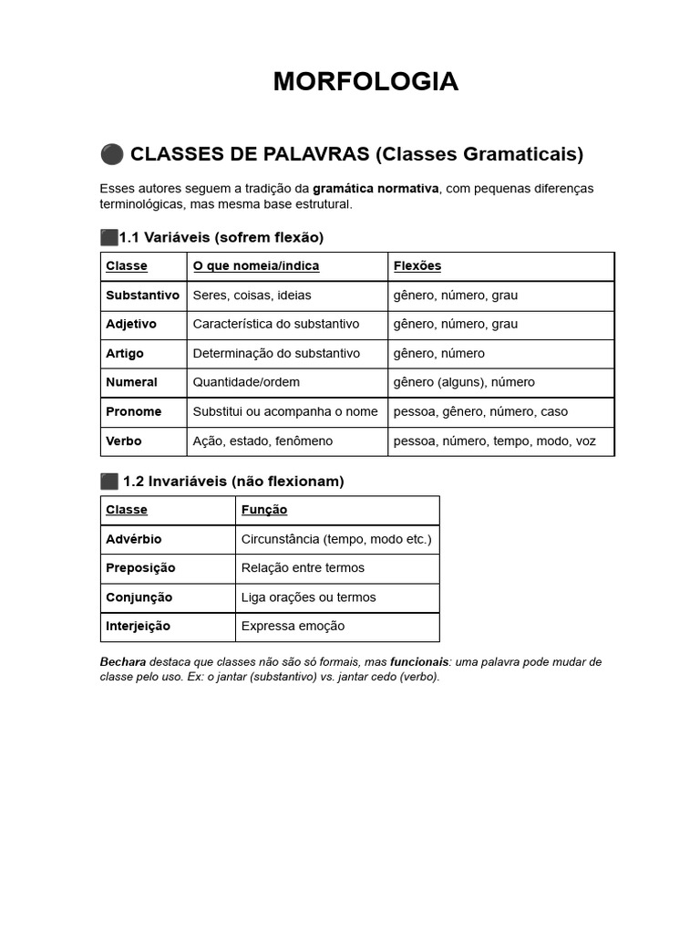 Morfologia e Sintaxe | PDF | Assunto (gramática) | Tipologia linguística