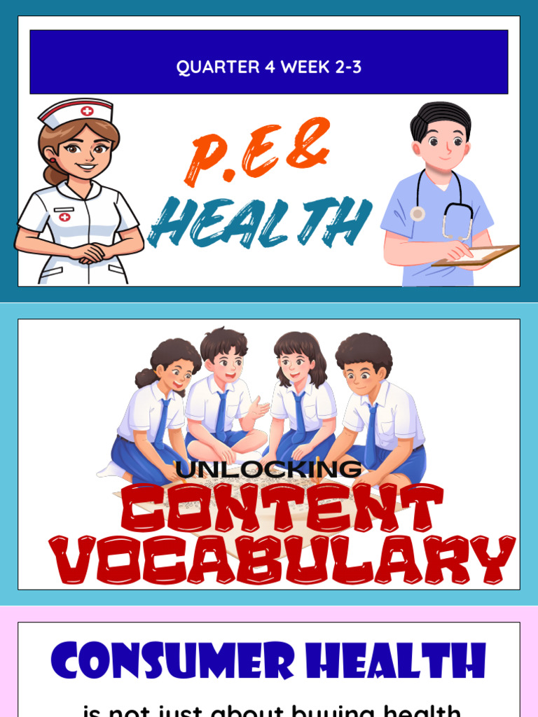 Pe and Health Week 2 Lesson 1 | PDF | Health Care | Medicine