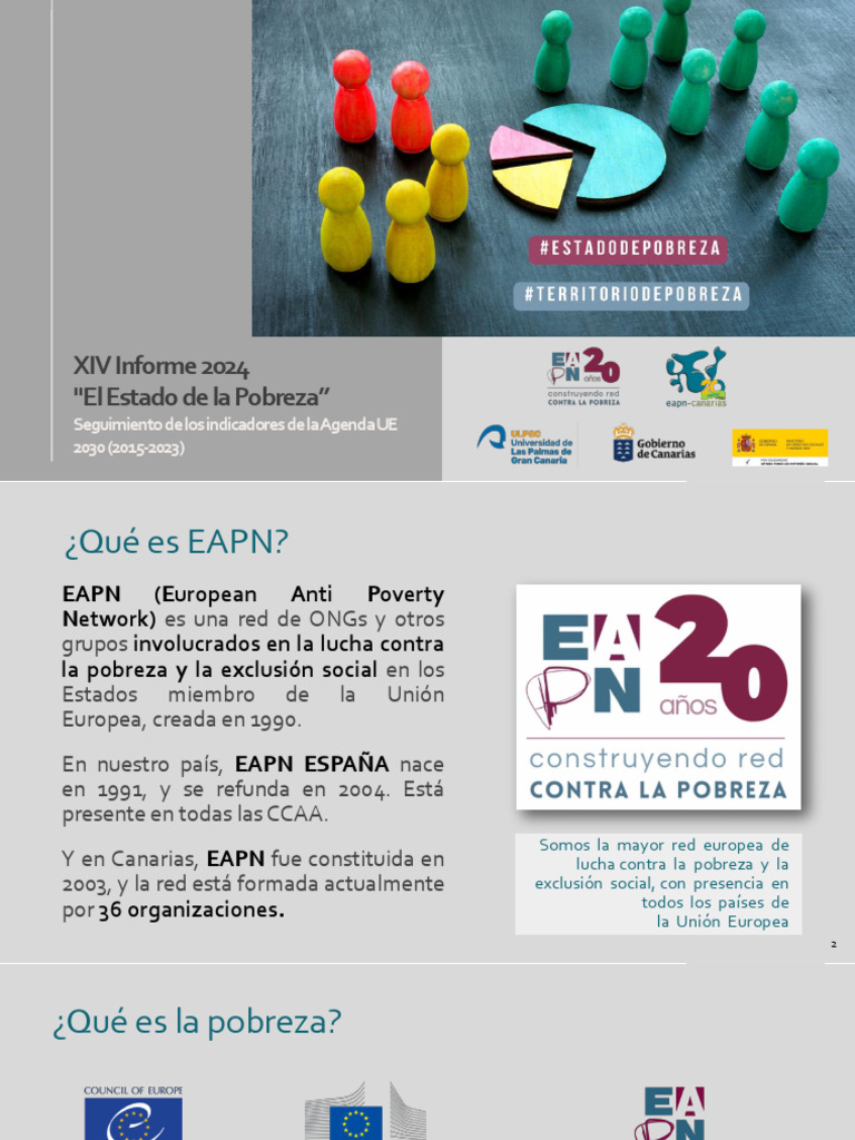 Presentación XIV Informe AROPE 2023 ULPGC (25 oct 2024) | PDF | Pobreza ...