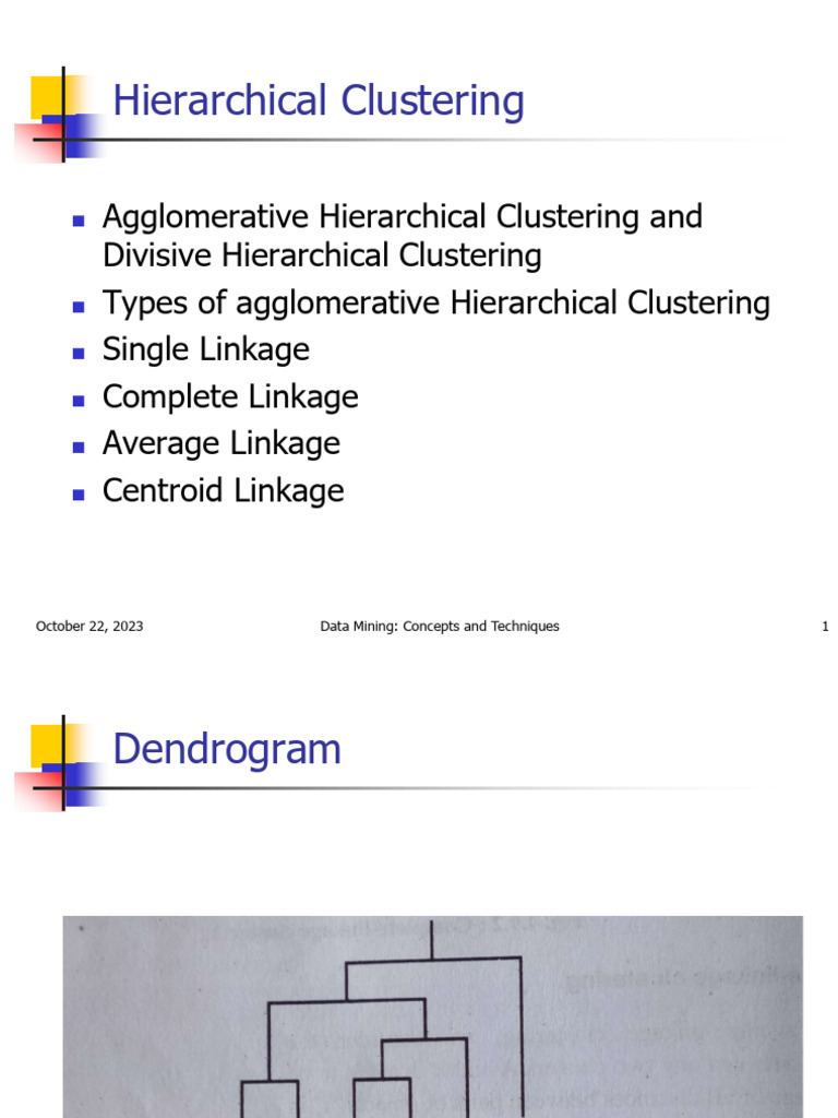 Hierarchial Clustering | PDF | Statistical Classification | Algorithms ...