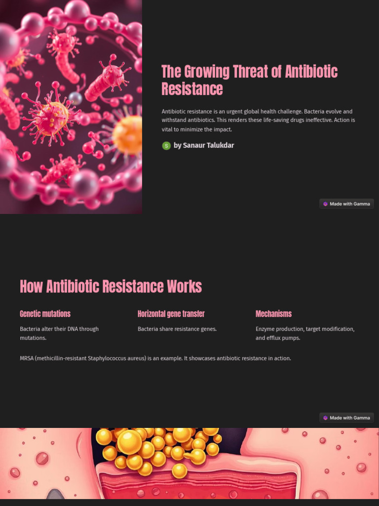 The Growing Threat of Antibiotic Resistance | PDF | Antimicrobial ...