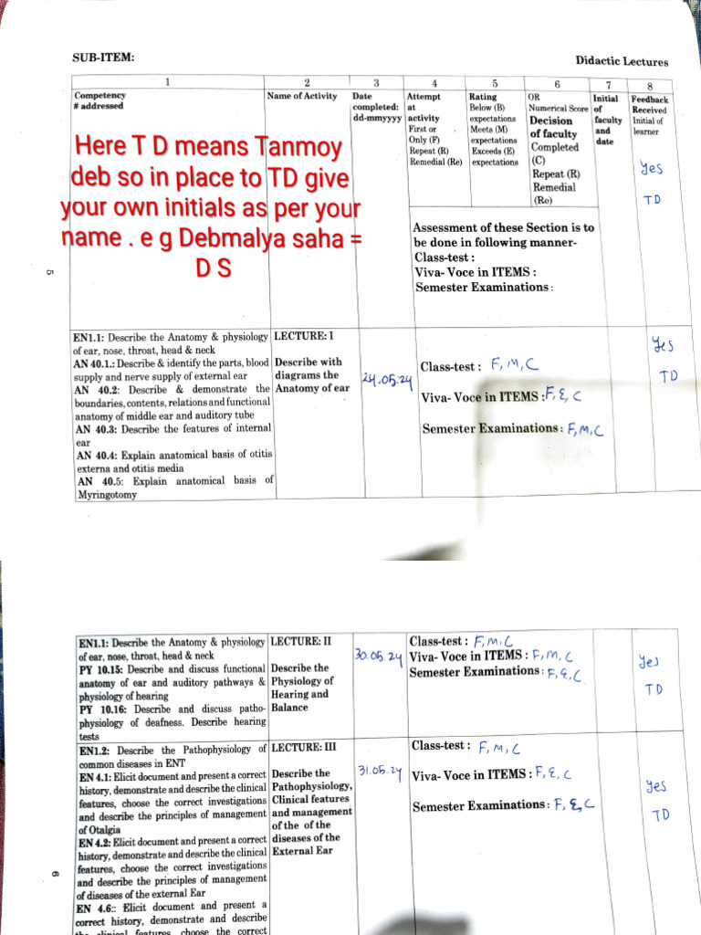 Ent Logbook | PDF