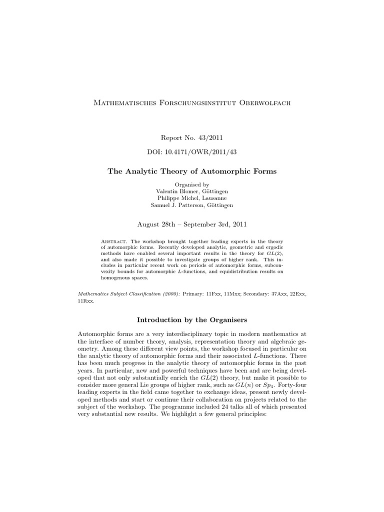Automorf | PDF | Number Theory | Vector Space