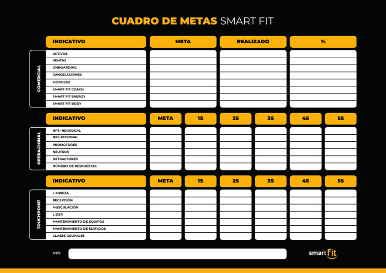 Cuadro de Metas 2025 | PDF