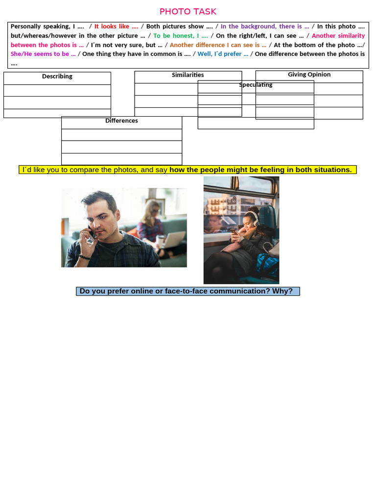 Photo Task Editable Paper | PDF