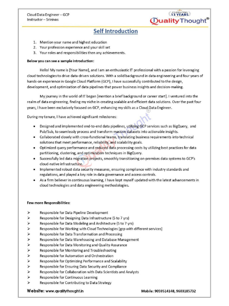19 Self Introduction | PDF