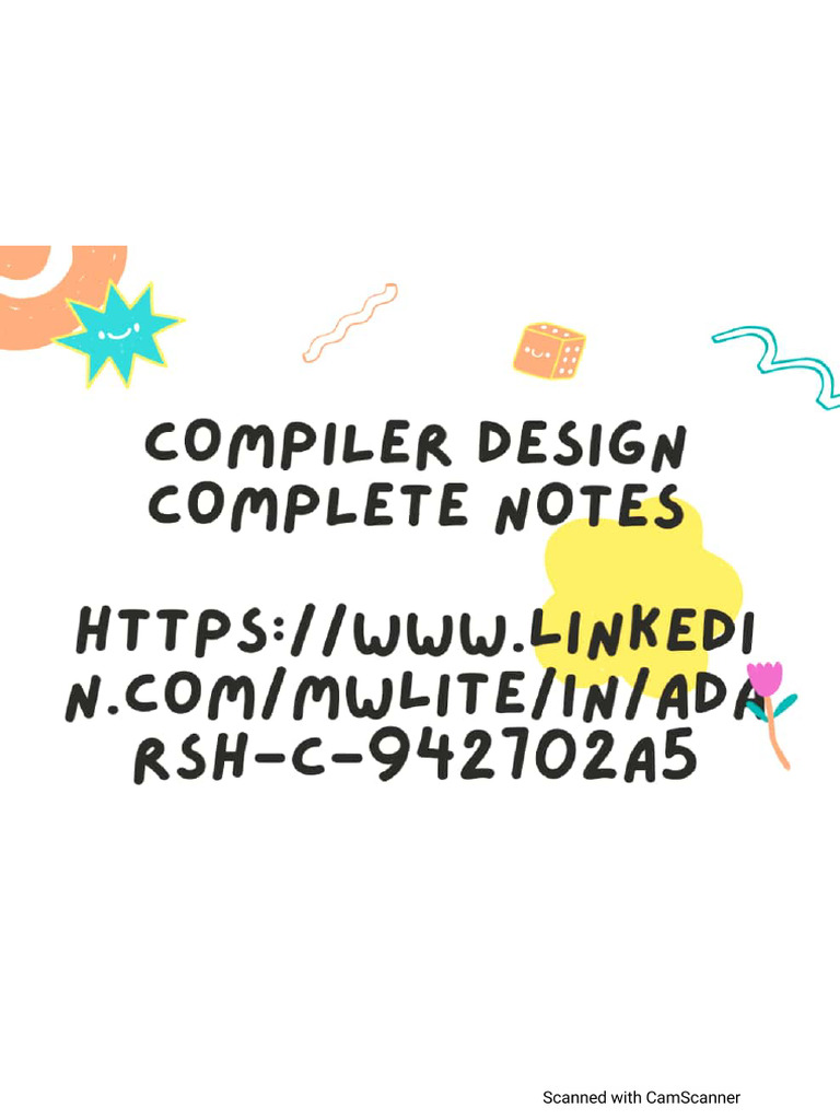 Compiler Design Notes | PDF