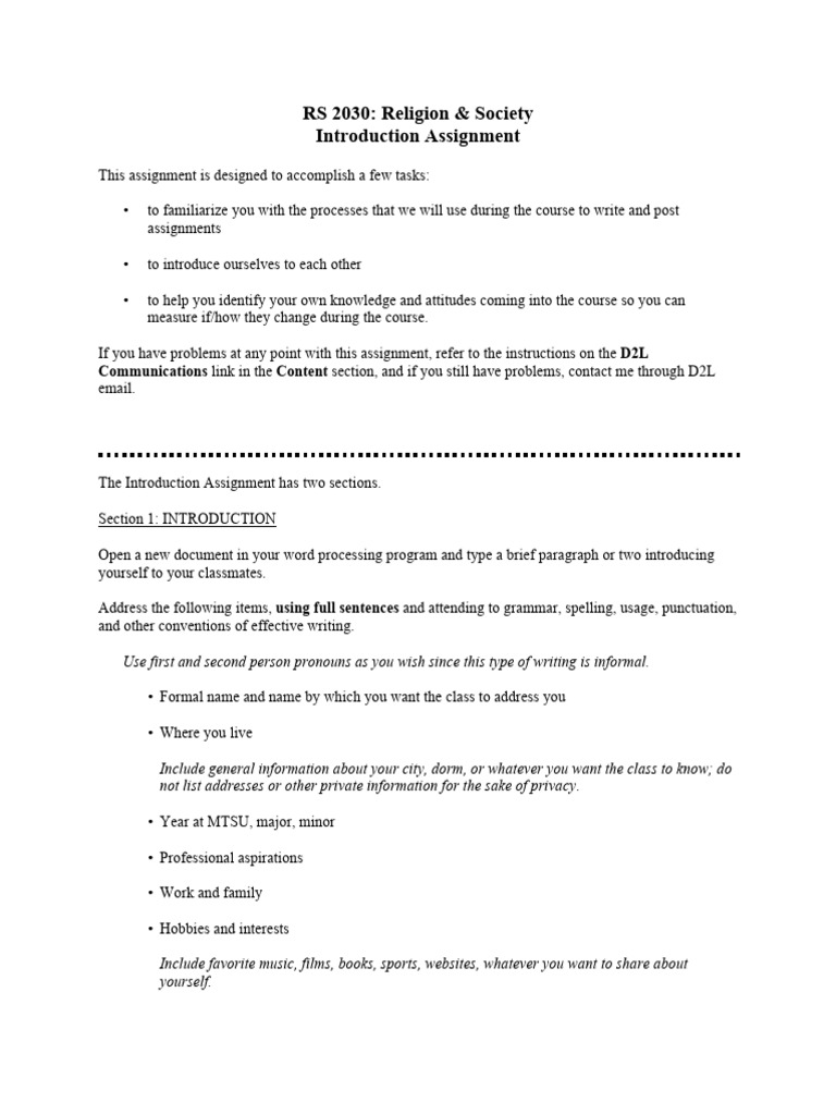 RS 2030 Introduction Assignment | PDF | Internet Forum | Communication