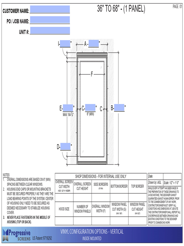 5664-004 - Vinyl Screens (Vertical Configuration) | PDF