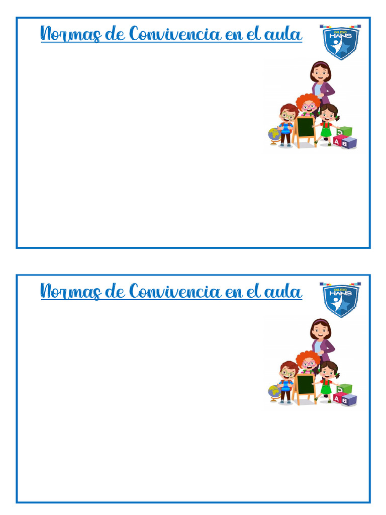 Normas de Convivencia en El Aula | PDF